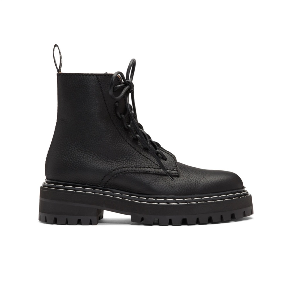 Proenza Schouler Lug Combat Boots Sz 36 WORN ONCE
